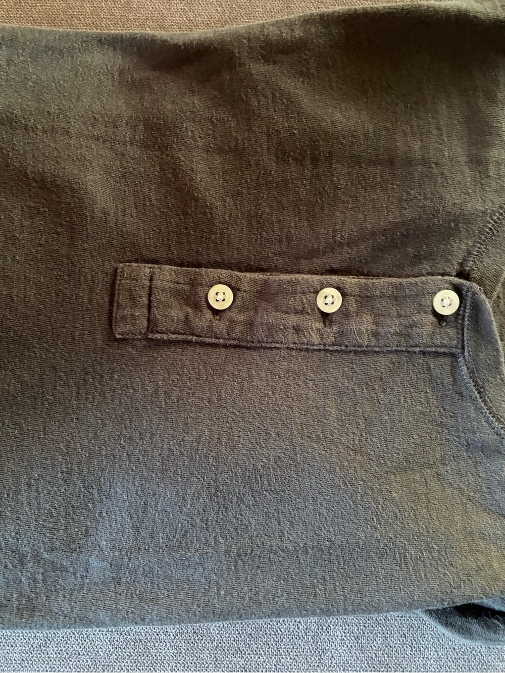 J. Crew Olive Green Men's Sweatpants with Button-Tab Pocket